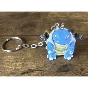 Vintage 1999 Nintendo Basic Fun Pokemon Blastoise Keychain Fast & Safe Shipping